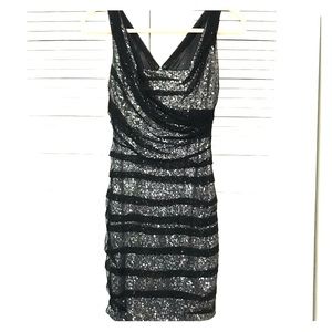 Black Sequin Dress